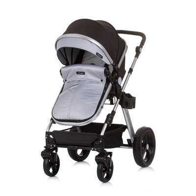 BUNDLE SET NUMMER 6: 3-in-1 Kinderwagen „HAVANA DARK GREY“ + BABYBETT AVA 120cm X 60cm inkl. Matratze